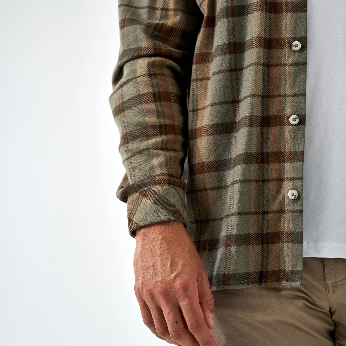 [Burlebo] Flannel Shirt- Timber Brown