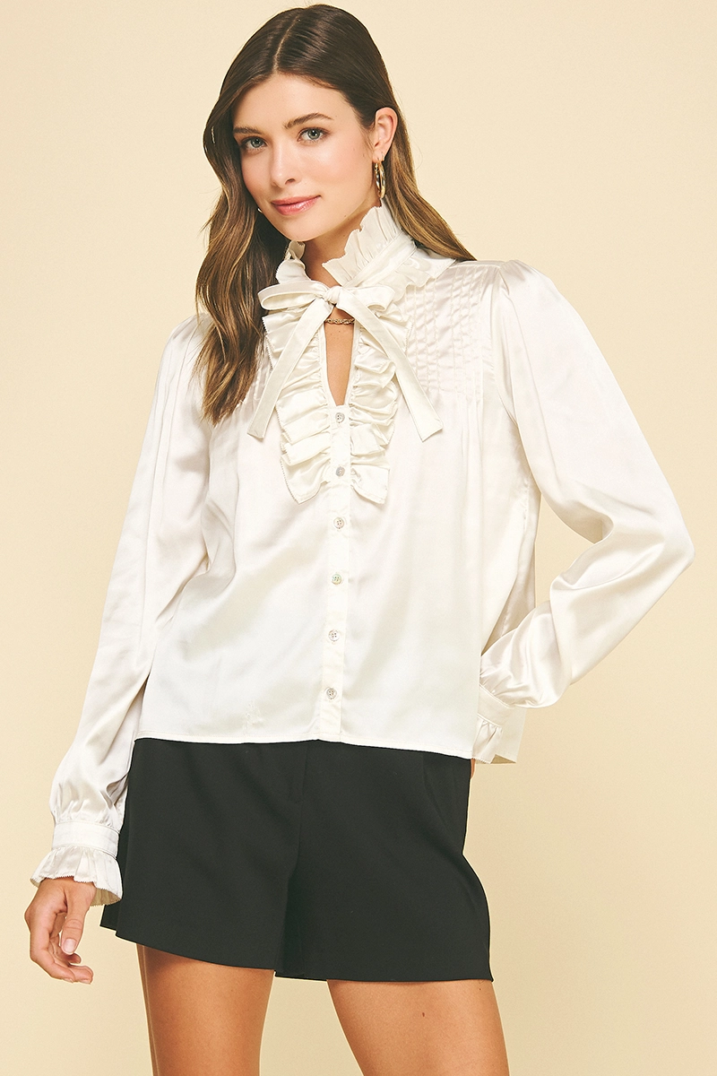 Pearl Ribbon Manor Blouse