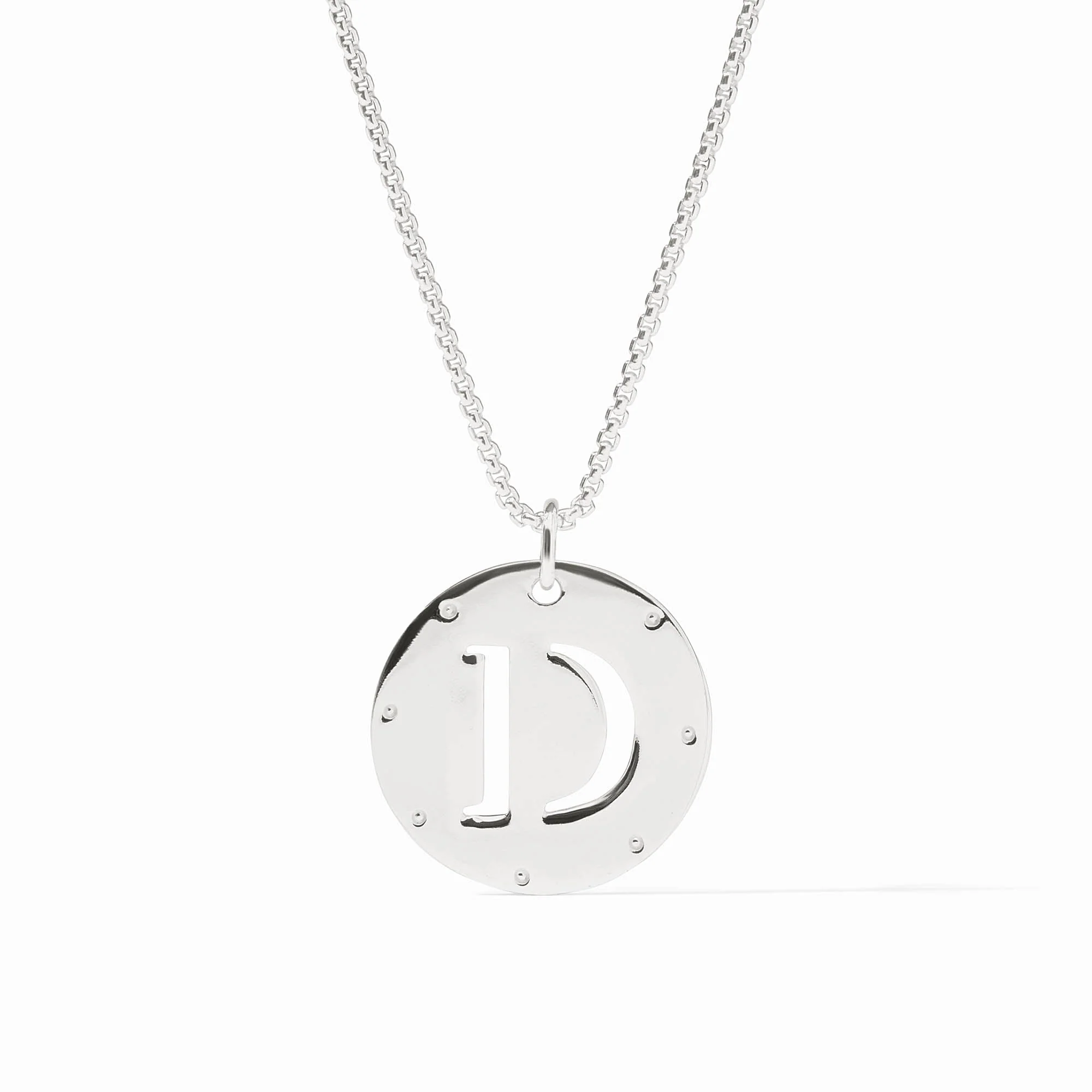 [Julie Vos] Monogram Pendant- D- Silver OS