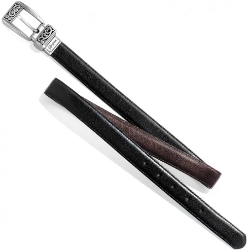 [Brighton] Mantilla Reversible Belt-BLK/BRNZ