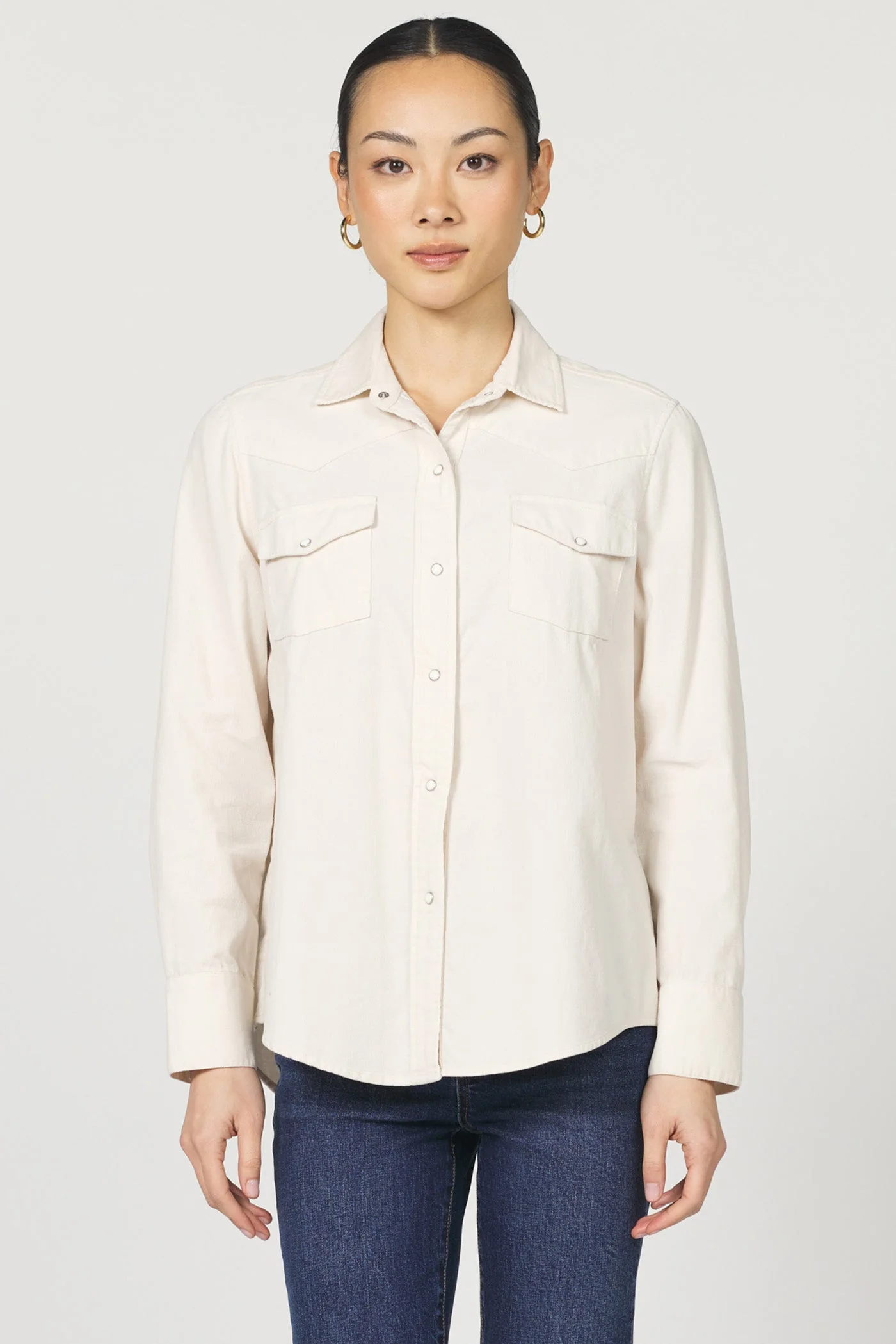 [Dear John] Star Shirt- Whitecap Gray