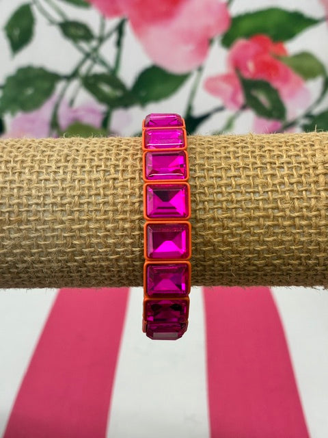 Jovie Stretch Bracelet-Pink/Orange