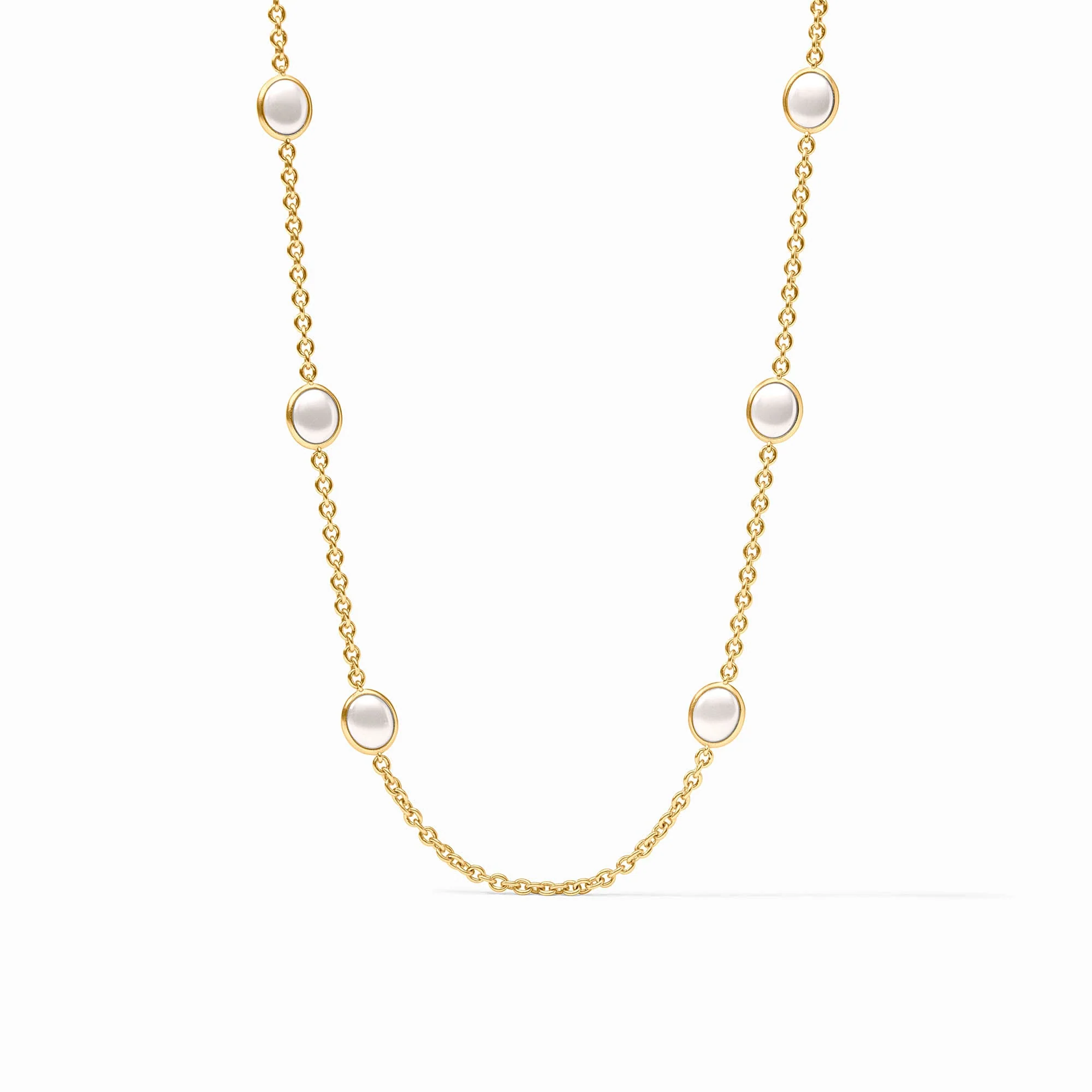 [Julie Vos] Laguna Stone Station Necklace Pearl