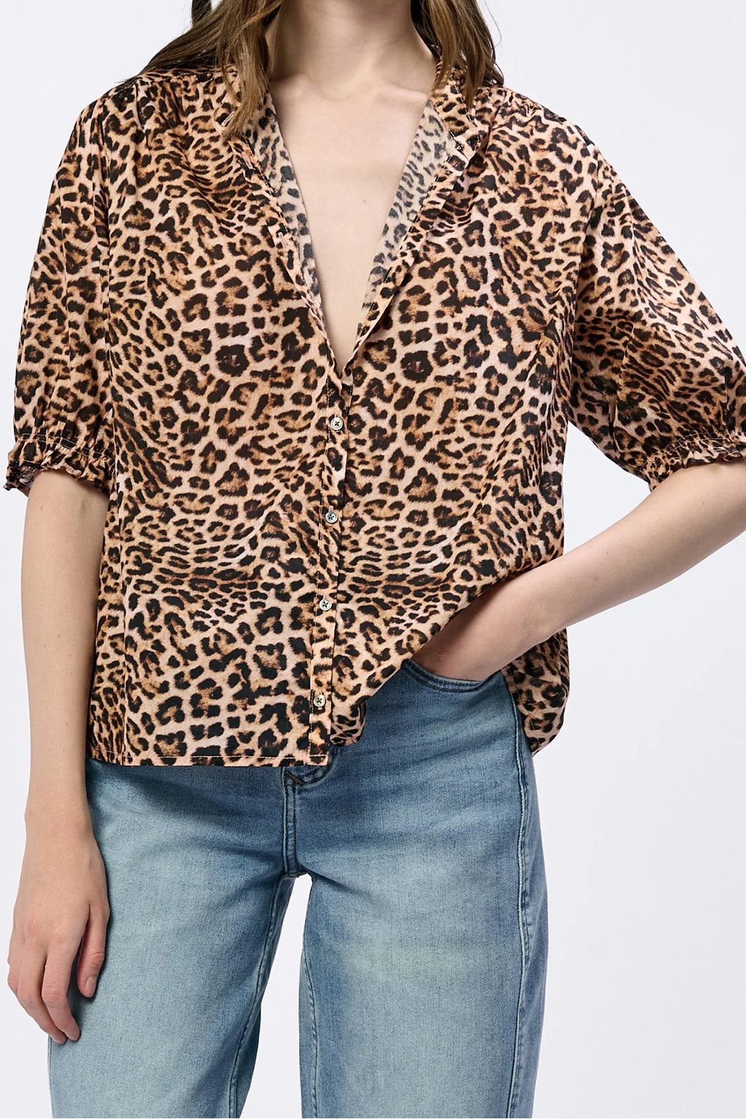 [Dear John] Eden Novelty Top - Leopard Safari