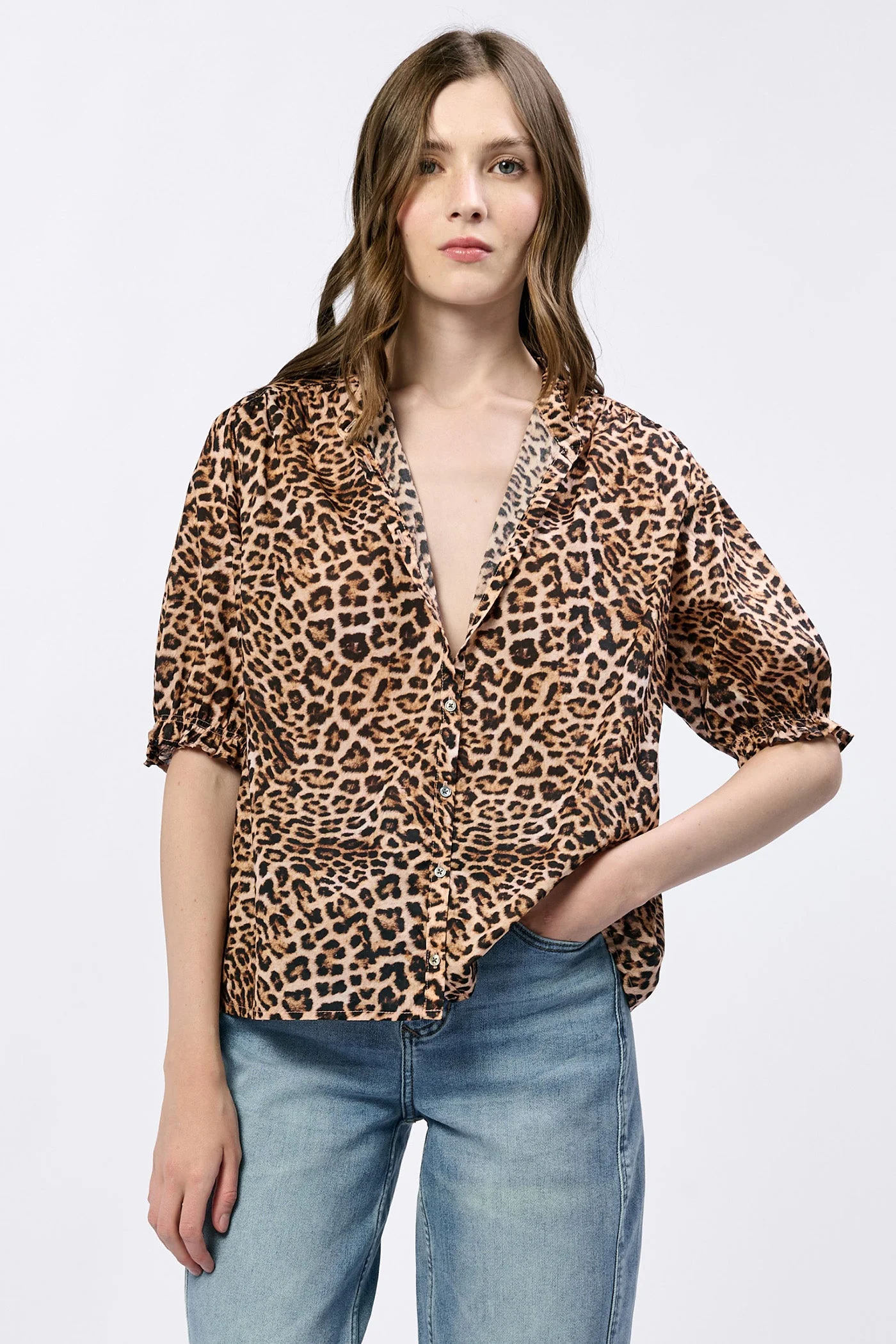 [Dear John] Eden Novelty Top - Leopard Safari