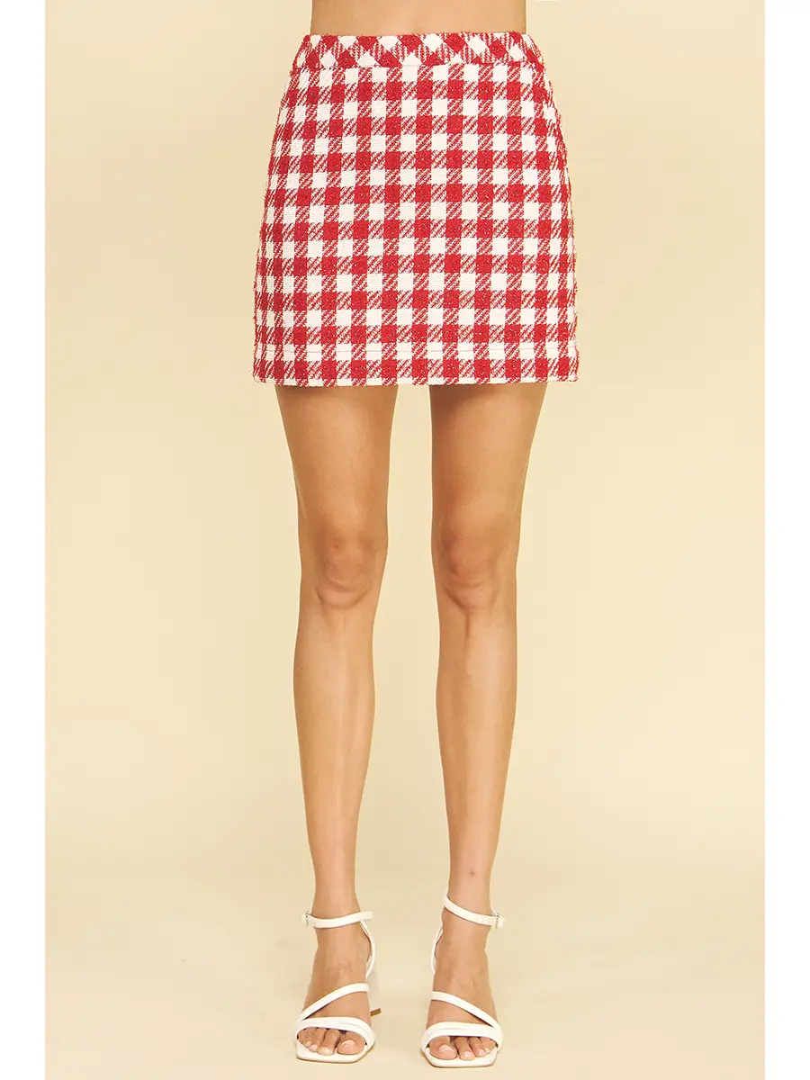 Red Edit Mini Skirt