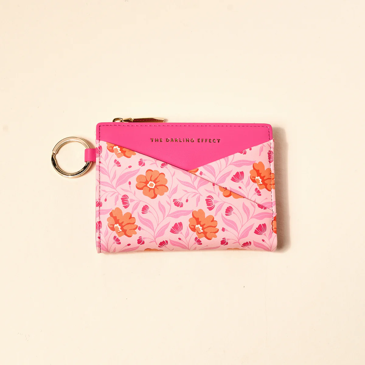 Luxe Pocket Wallet - Poppin' Petals Hot Pink