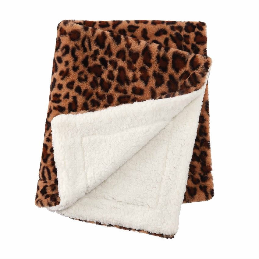 Leopard Faux Fur Blanket