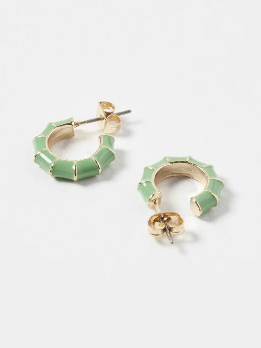 Small Olive Hoops
