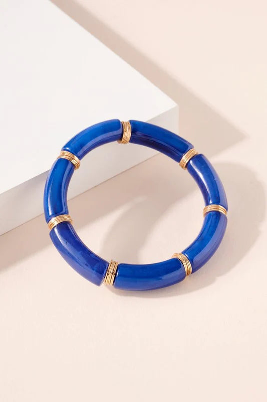 Navy Blue Acrylic Bracelet