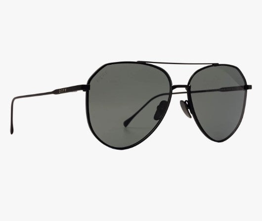 Dash  Matte Black Solid Grey Polarized Sunglasses