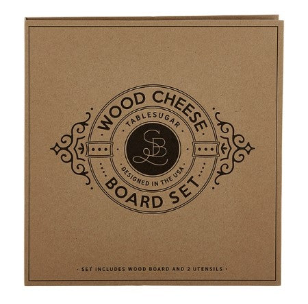 Wood Cheese Board Book Box