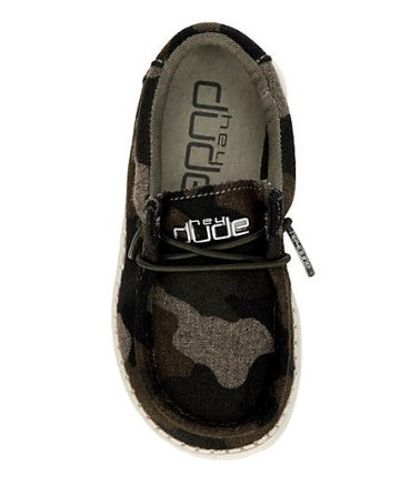 Hey Dude Toddler Wally Linen Camo (Size 8)