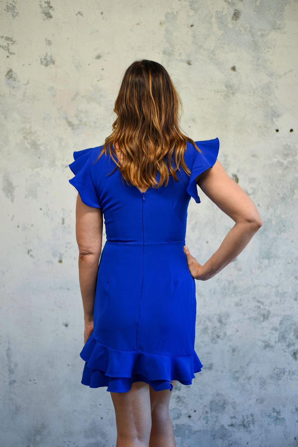Skylar Mini Dress-Royal Blue