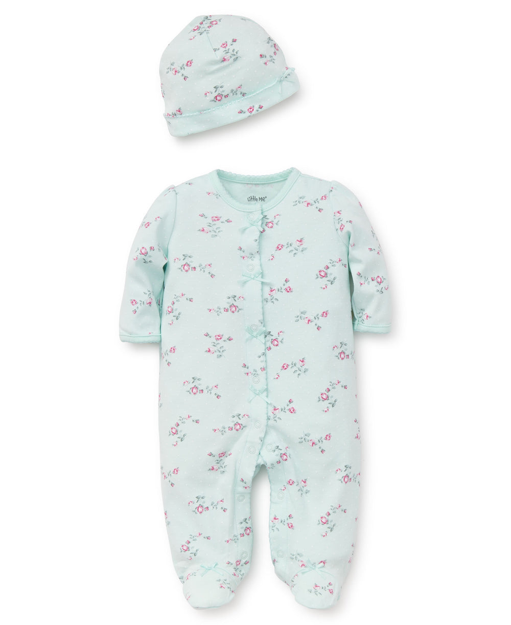 Little Me Infant Girls Footie Pajamas