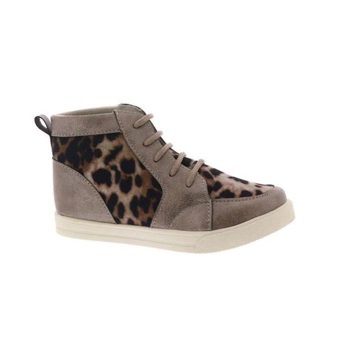 Kassidy Leopard Print Toddler High-Top Sneakers