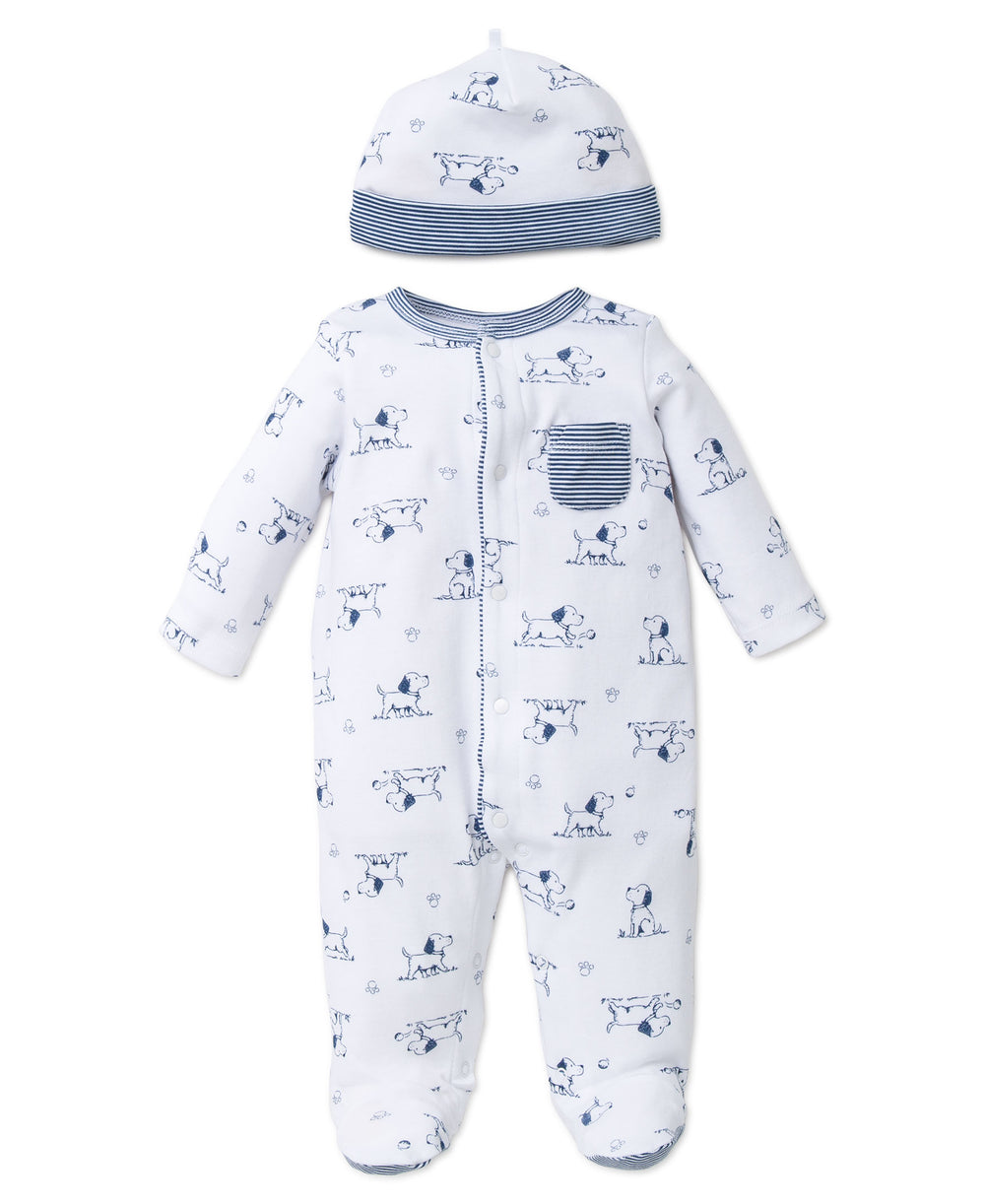 Little Me Boys Footie Pajamas with Hat