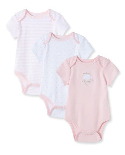 Little Me Cuddly 3 Pack Bodysuits