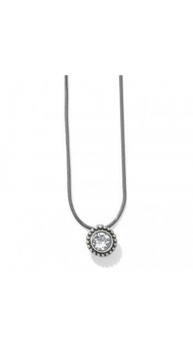 Buy the Designer Brighton Silver-Tone Link Chain Engraved Heart Pendant  Necklace