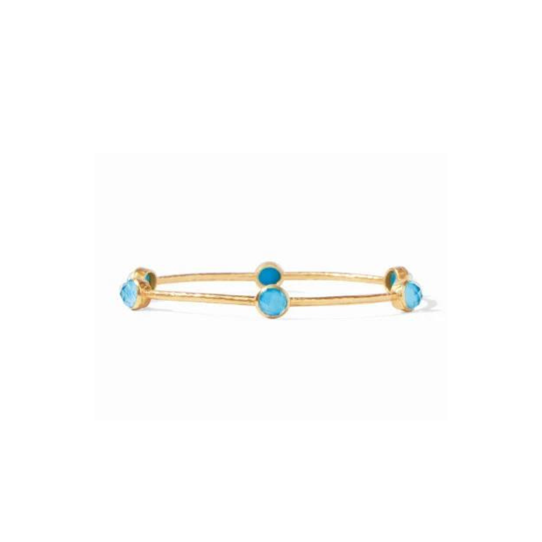 [Julie Vos] Milano Luxe Bangle-Pacific Blue