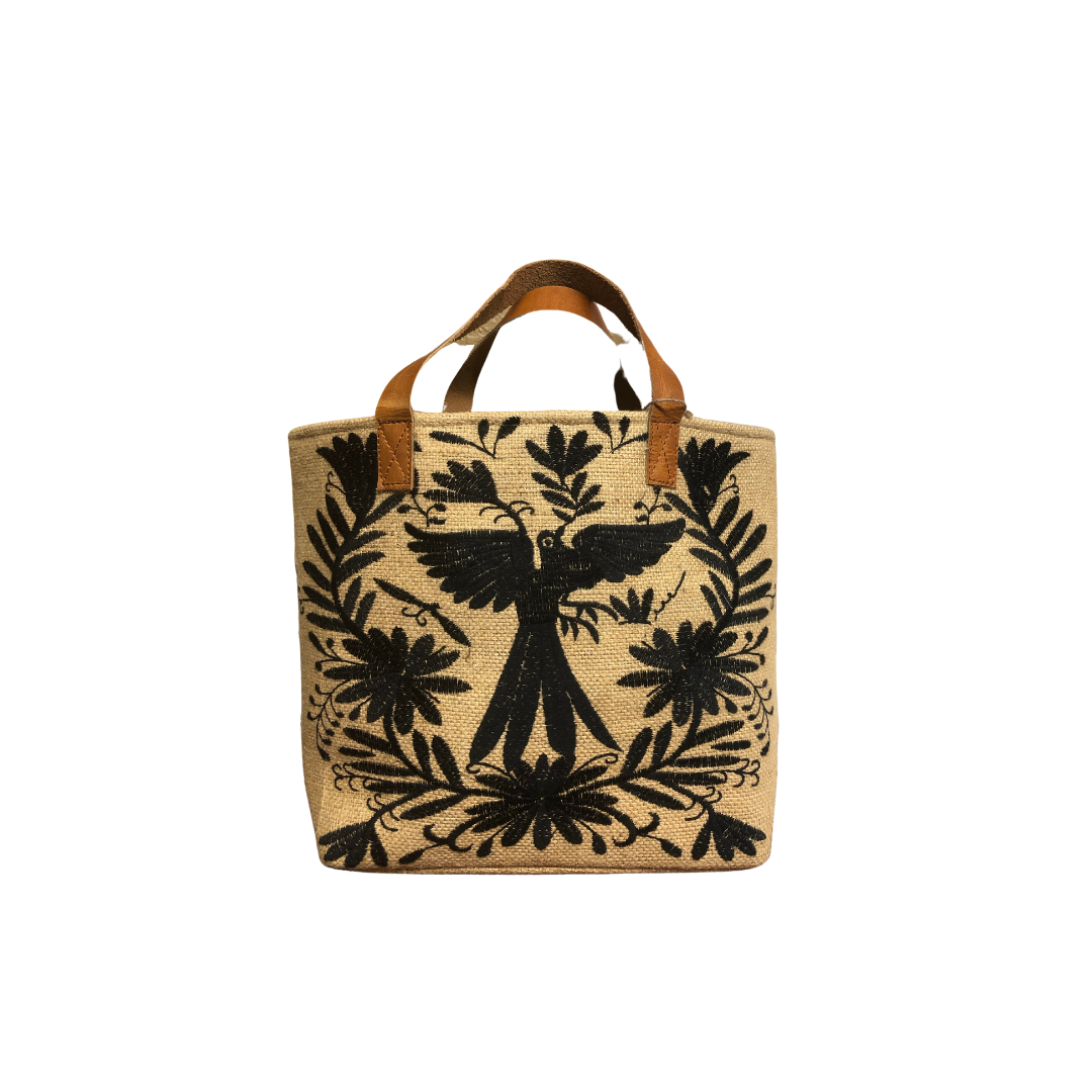 [Livy Lou] Burlap Bird Handbag