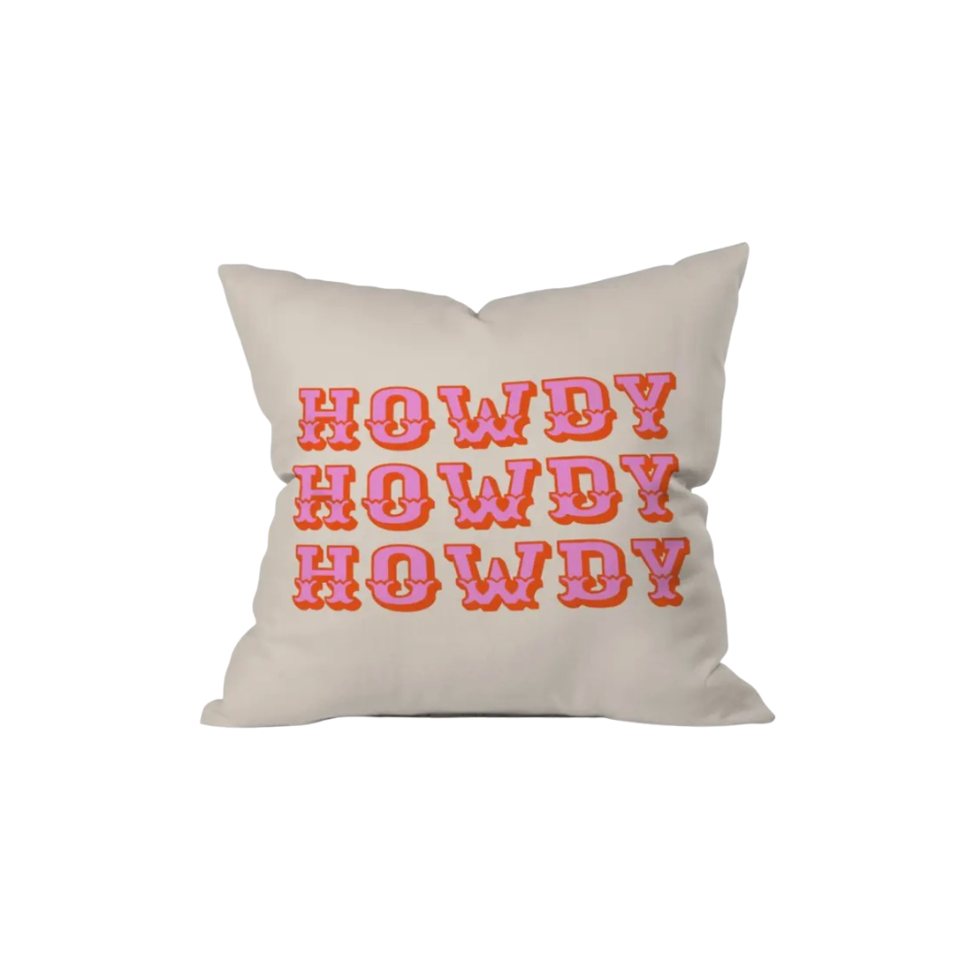 Howdy Howdy Howdy Pillow