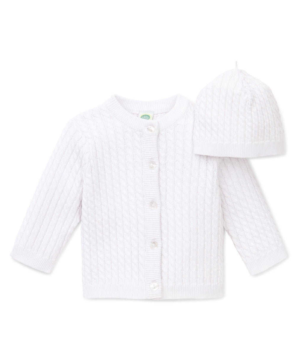 Little Me Huggable Cable Sweater