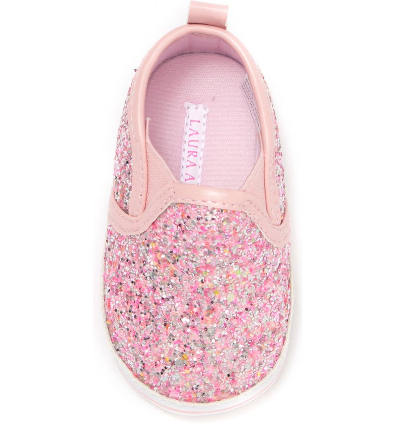 [Laura Ashley] Girls Infant Pink Glitter Shoes