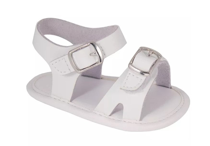 White Sandals W/Buckles