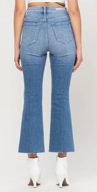 Kelly High Rise Crop Flares