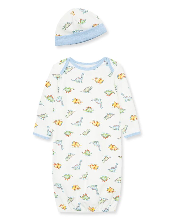 Little Me Boys Gown with Hat