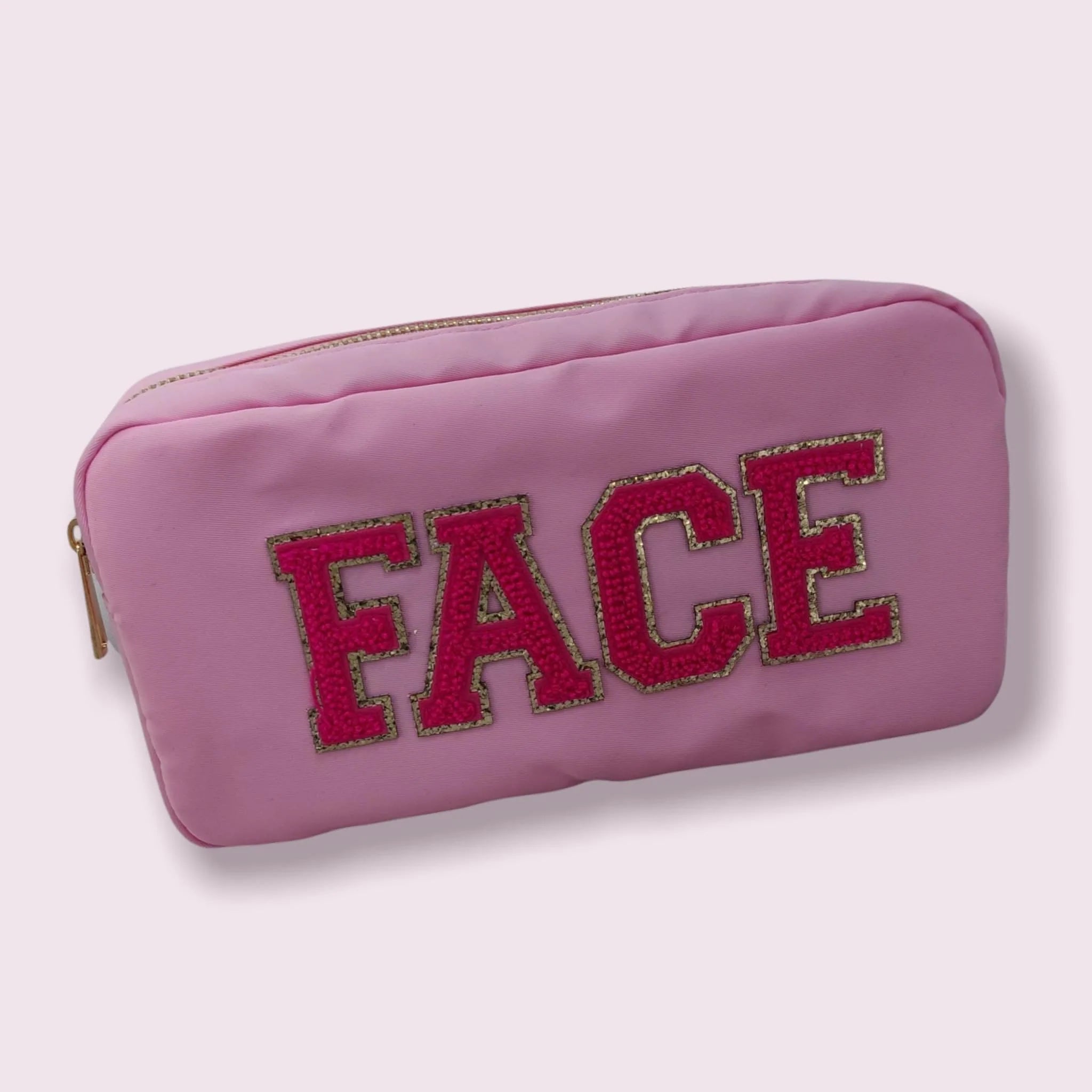 Pink Nylon "Face" Bags