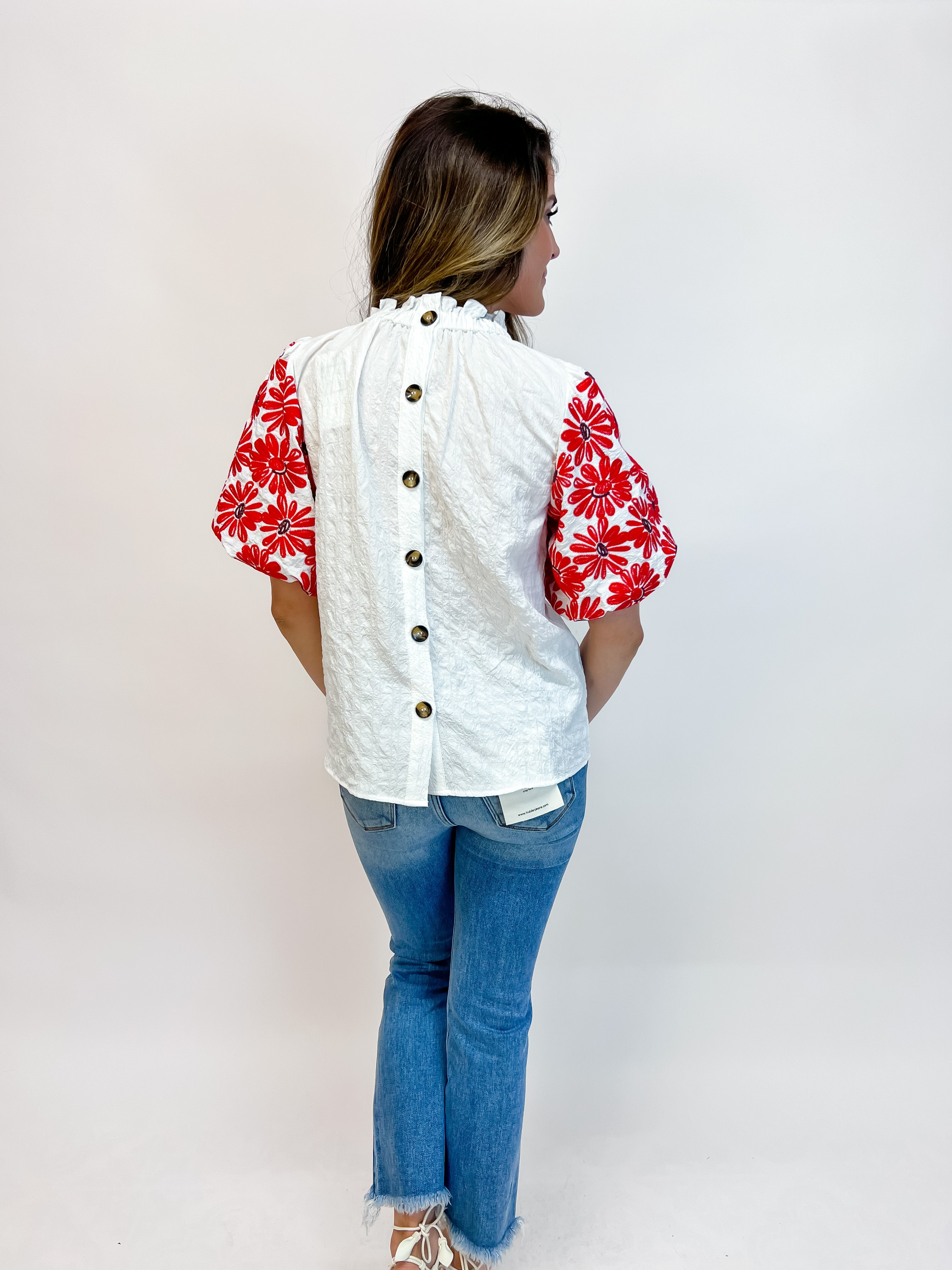 Bloomed Flower Embroidered Top
