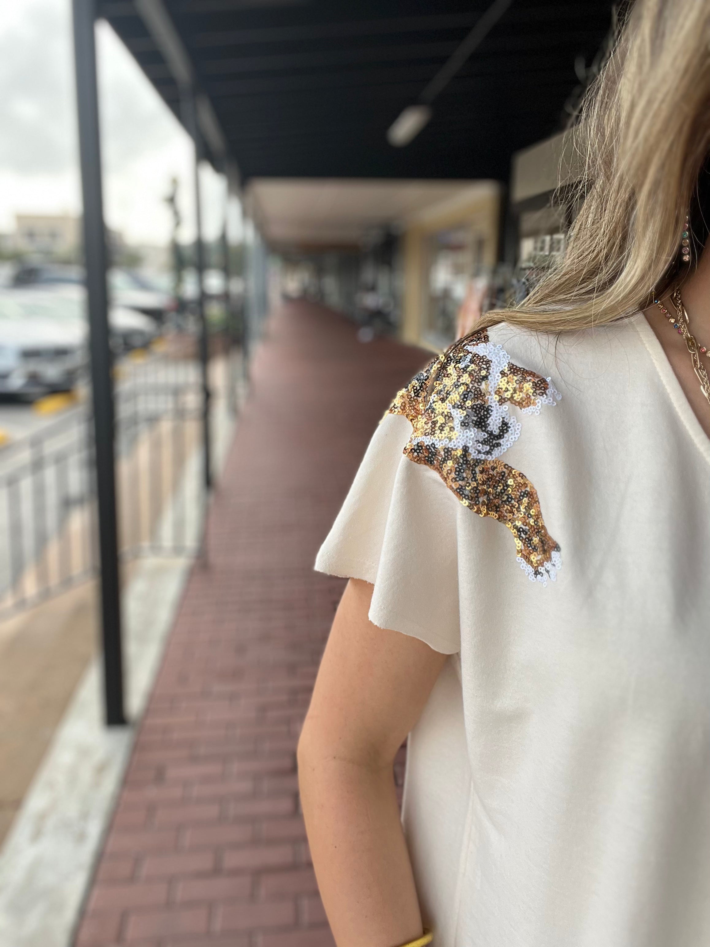 Eye Of The Tiger Sequin Shirt