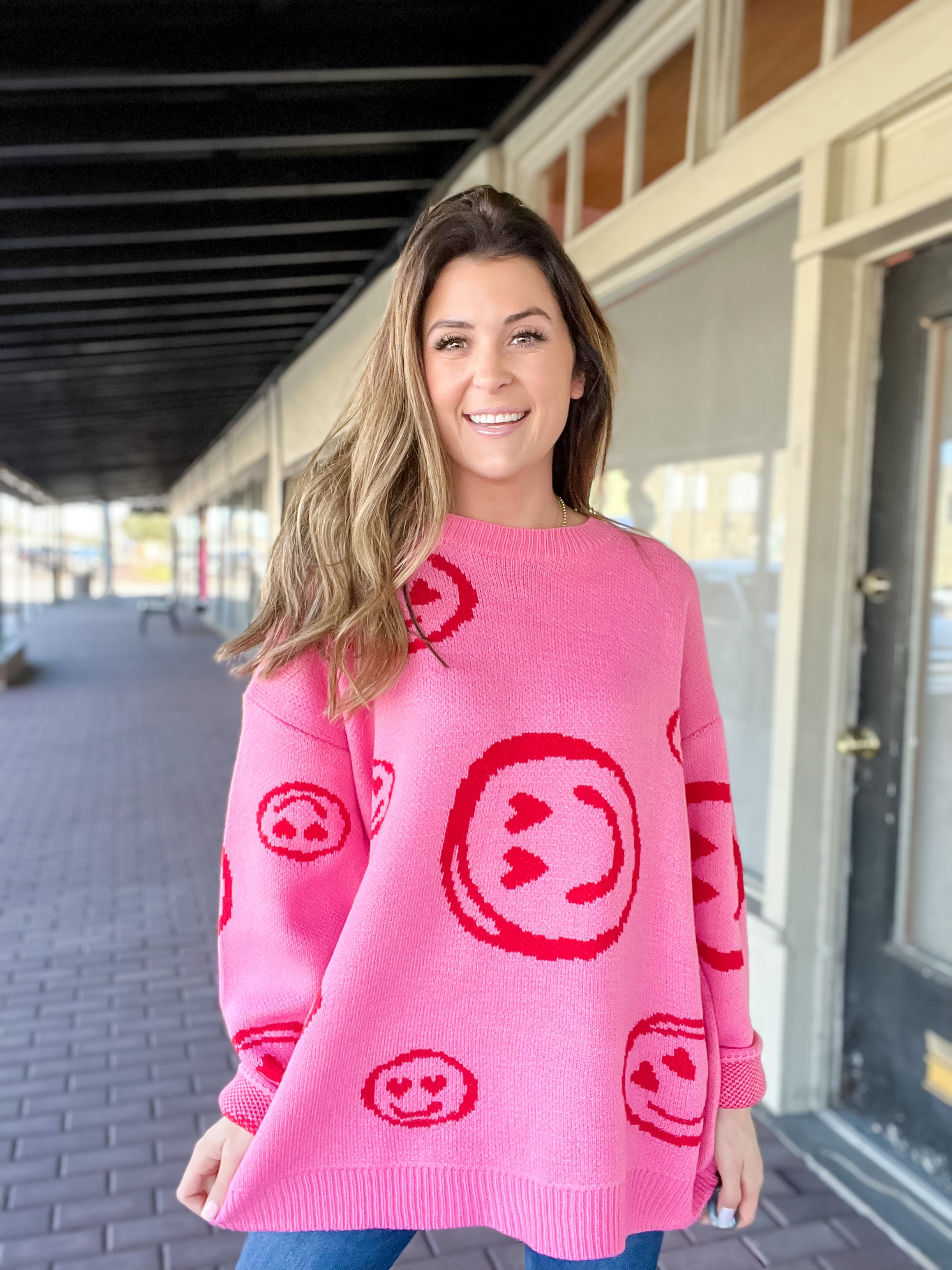Just Smile Oversized Sweater