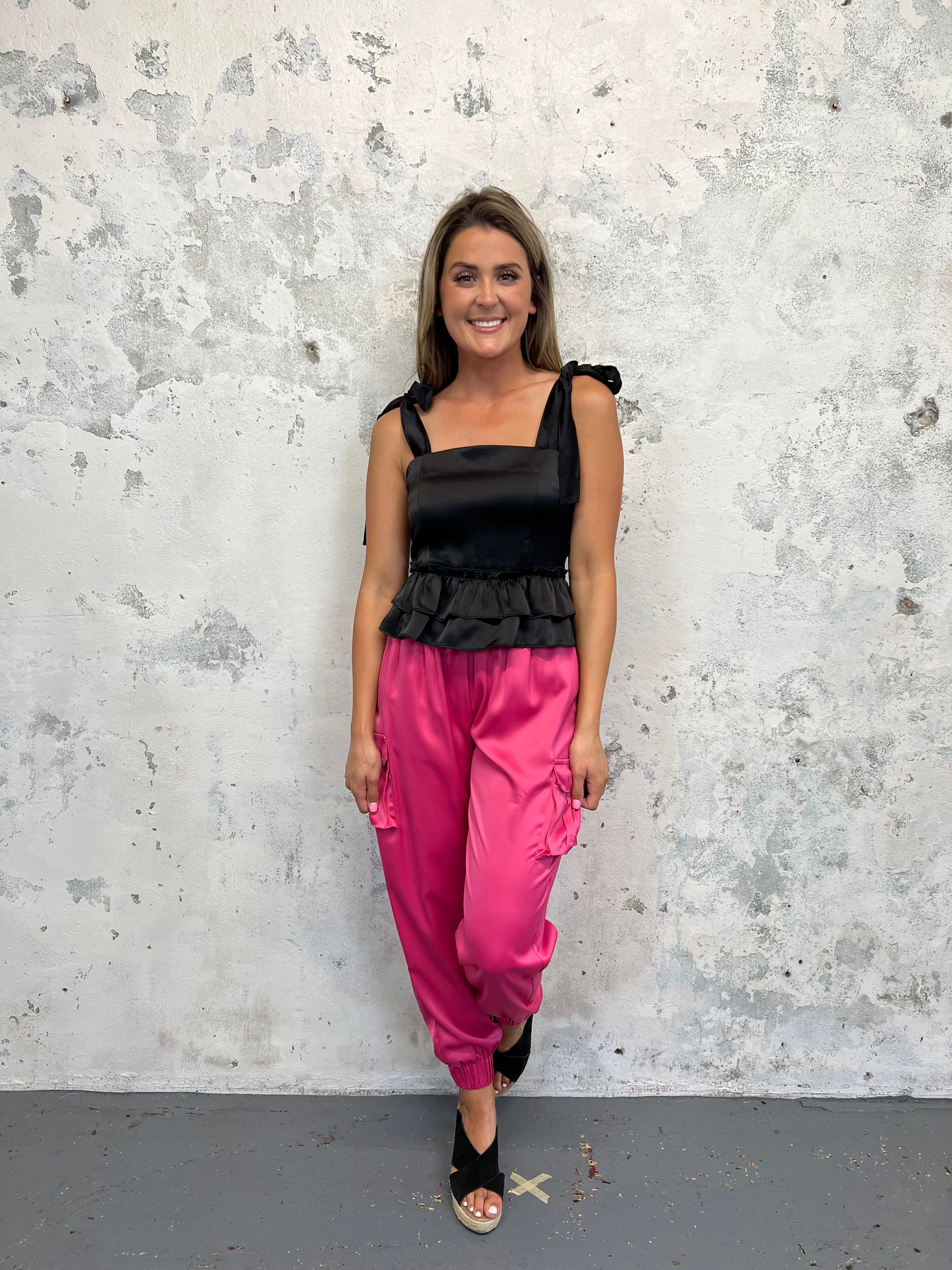 Tamara Satin Jogger Pants