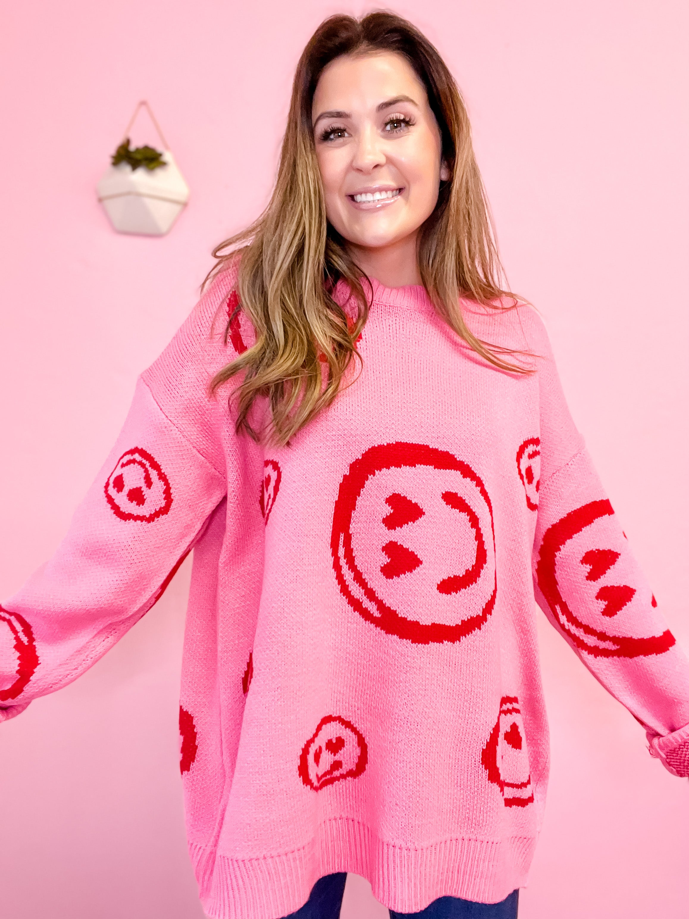 Just Smile Oversized Sweater